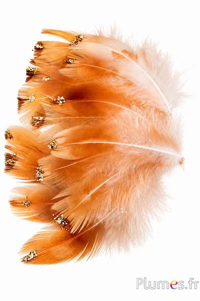 Fazant van Colchis met glitters - 5-7 cm - crème